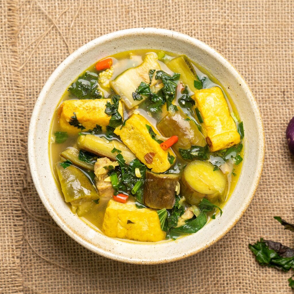 Tofu and mushroom soup