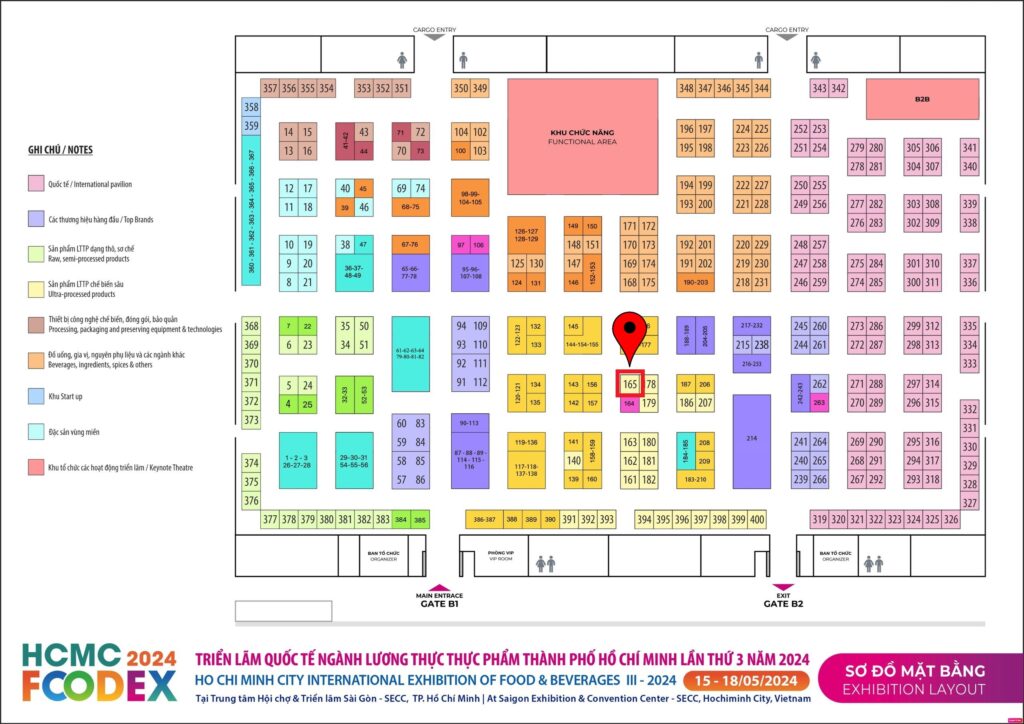 Eco Straws Foodex 2024 map